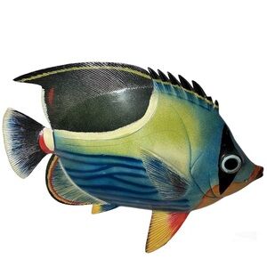 Tropical fish wall plaque